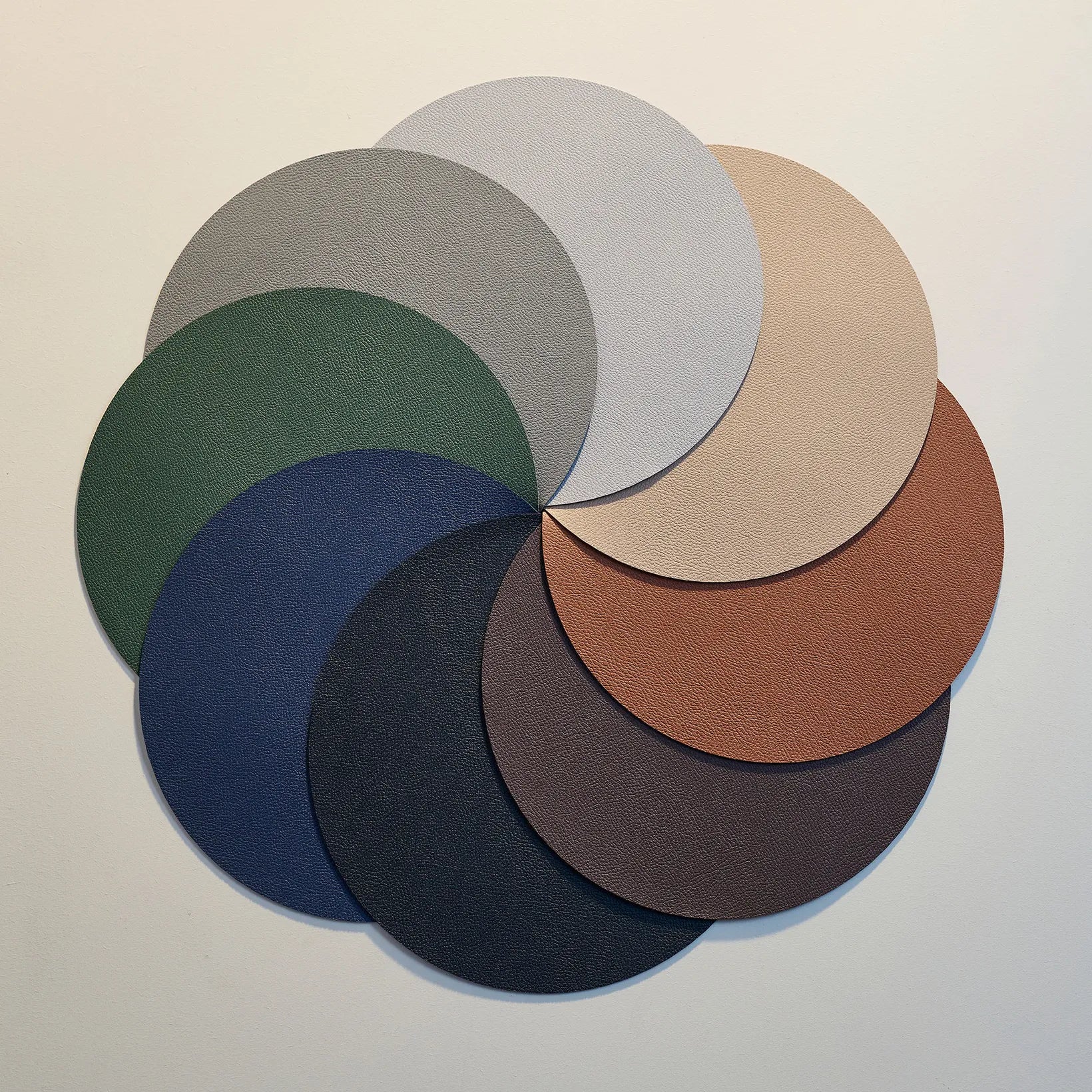 Wendbares Tischset Ø30 cm Latte/Schwarz